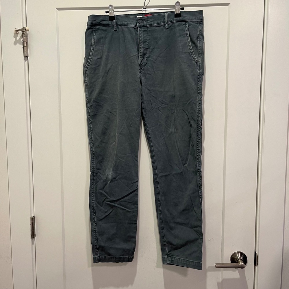 Levis XX Chino Standard Taper Pants Mens Charcoal Gray Size 33x28